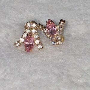 1 pair of earrings 14K yellow overlay (small irregularity)